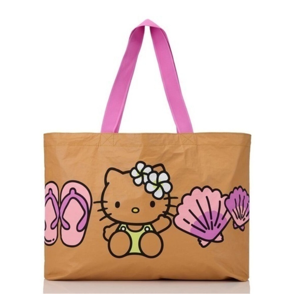 Hello Kitty Aloha Collection Holo Holo huge beach tote bag reversible NWT RARE